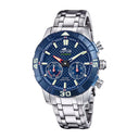 Lotus men's blue connected stainless steel
