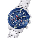 Lotus men's blue connected stainless steel