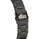 Lotus men's black 316l stainless steel watch bracelet