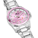Lotus women's pink trendy stainless steel watch bracelet