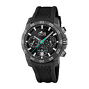 Lotus men's blue chrono rubber watch bracelet