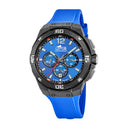 Lotus men's blue chrono rubber watch bracelet