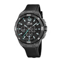 Lotus men's blue chrono rubber watch bracelet