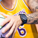 Lotus men's blue chrono rubber watch bracelet