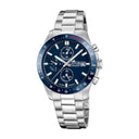 Lotus men's white chrono stainless steel watch bracelet
