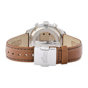 Lotus men's white chrono leather watch bracelet