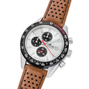 Lotus men's white chrono leather watch bracelet