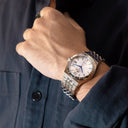 Lotus men's silver automatic stainless steel watch bracelet