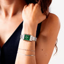 Lotus 2gether women’s watch  with green dial and steel bracelet