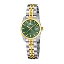 Lotus old money women's watch  with silver dial and two-tone bracelet