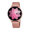 Lotus smartwatch collection women's watch , 180mah, ips 1.28'' stainless steel strap 316l