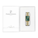 ARIANE Doré Ladies Watch Green Dial Gold Milanese Steel Bracelet 12 MM