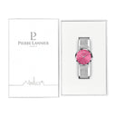 MULTIPLES Silver Ladies Watch Pink Dial Silver Milanese Steel Bracelet 14 MM