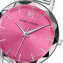 MULTIPLES Silver Ladies Watch Pink Dial Silver Milanese Steel Bracelet 14 MM