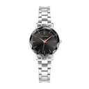 MULTIPLES Ladies Watch White Dial White Leather Strap