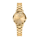 MULTIPLES Ladies Watch White Dial White Leather Strap