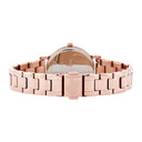 MULTIPLES Women's Gold-Pink Watch Chocolate Dial Gold-Pink Steel Strap 14 MM