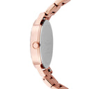 MULTIPLES Women's Gold-Pink Watch Chocolate Dial Gold-Pink Steel Strap 14 MM
