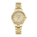 METROPOLITAIN Women's Watch Gold Dial Silver Steel Strap 16 MM