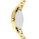 METROPOLITAIN Women's Watch Gold Dial Silver Steel Strap 16 MM