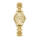 PYA Ladies Watch Gold Dial Gold Steel Strap 12 MM
