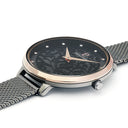 EOLIA Women's Watch Grey Dial Milanese Steel Bracelet Pink Gold