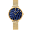 BETTY Ladies Watch Blue Dial Gold Milanese Steel Bracelet
