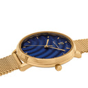 BETTY Ladies Watch Blue Dial Gold Milanese Steel Bracelet