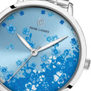 TALLIA Silver Ladies Watch Blue Dial Silver Steel Strap 16 MM