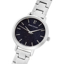 CHOUQUETTE Silver Ladies Watch Blue Dial Silver Steel Strap 12 MM