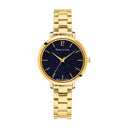 CHOUQUETTE Doré Ladies Watch Blue Dial Gold Steel Strap 12 MM