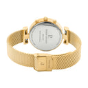 LUTECIA Women's Watch Silver Dial Milanese Steel Bracelet Silver