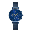 LUTECIA Women's Watch Silver Dial Milanese Steel Bracelet Silver