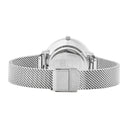COEUR BATTANT Silver Ladies Watch White Dial Silver Milanese Steel Bracelet 12 MM
