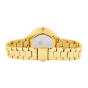 COEUR BATTANT Doré Ladies Watch White Dial Gold Steel Strap 12 MM