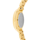 COEUR BATTANT Doré Ladies Watch White Dial Gold Steel Strap 12 MM