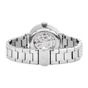 AUTOMATIC Silver Ladies Watch Green Dial Silver Steel Strap 14 MM
