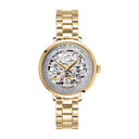 AUTOMATIC Doré Women's Watch Silver Dial Gold Steel Strap 14 MM