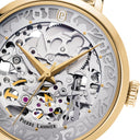 AUTOMATIC Doré Women's Watch Silver Dial Gold Steel Strap 14 MM