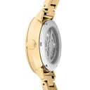 AUTOMATIC Doré Ladies' Watch Grey Dial 14 MM Gold Steel Strap