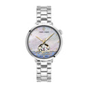 AUSTRALE Silver Ladies Watch White Dial Silver Steel Strap 14 MM