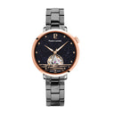 AUSTRALE Women's Watch Grey Black Dial Grey Steel Strap 14 MM