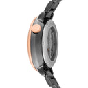 AUSTRALE Women's Watch Grey Black Dial Grey Steel Strap 14 MM