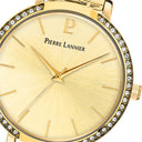 Coffret Femme CHOUQUETTE Gold Dial Black Leather Strap 12 MM