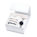 Coffret Femme CHOUQUETTE Silvered Blue Dial Silvered Steel Bracelet 12 MM