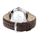 ESSENTIAL Men's Watch Blue Dial Brown Leather Strap