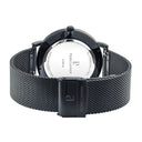 ESSENTIAL Men's Watch Black Dial Black Milanese Steel Bracelet