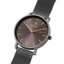 ESSENTIAL Grey Men's Watch Grey Dial Grey Milanese Steel Band 20 MM