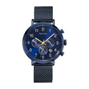 BARON Men's Watch Black Dial Milanese Steel Bracelet