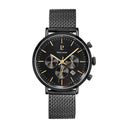 BARON Men's Watch Black Dial Black Milanese Steel Bracelet